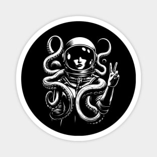 Astronaut Octopus Magnet